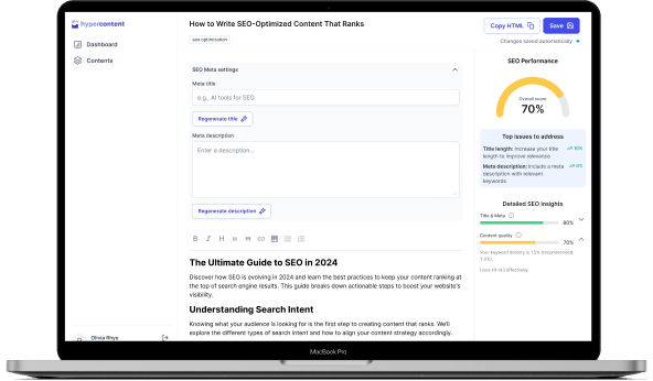 HyperContent - AI-powered SEO tool